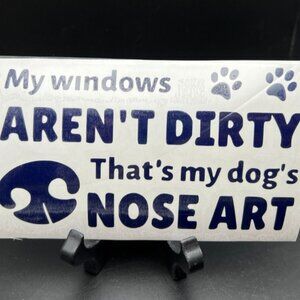 Dog's Nose Art Car Decal
